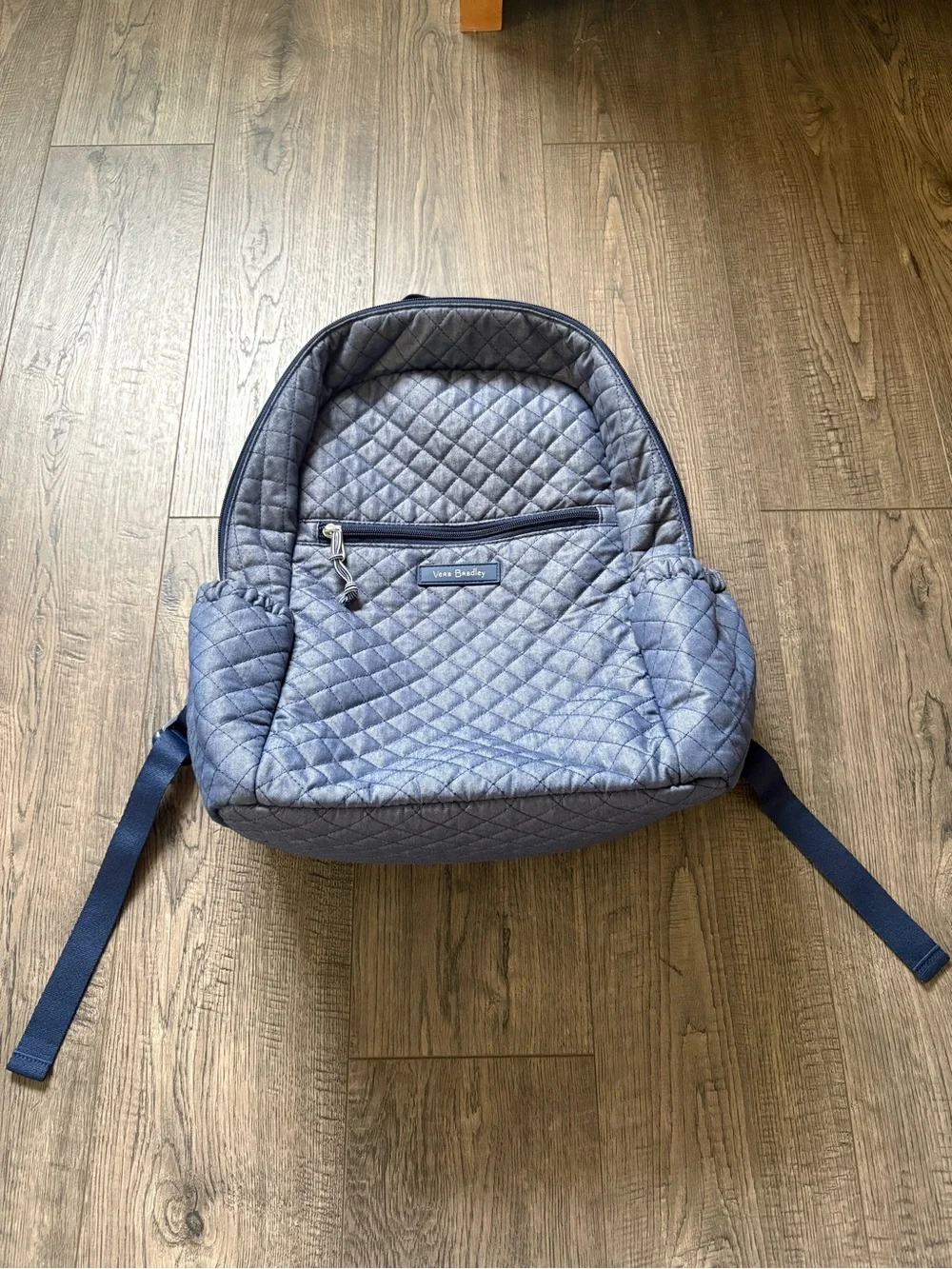 Vera Bradley Quilted Denim-Blue Backpack